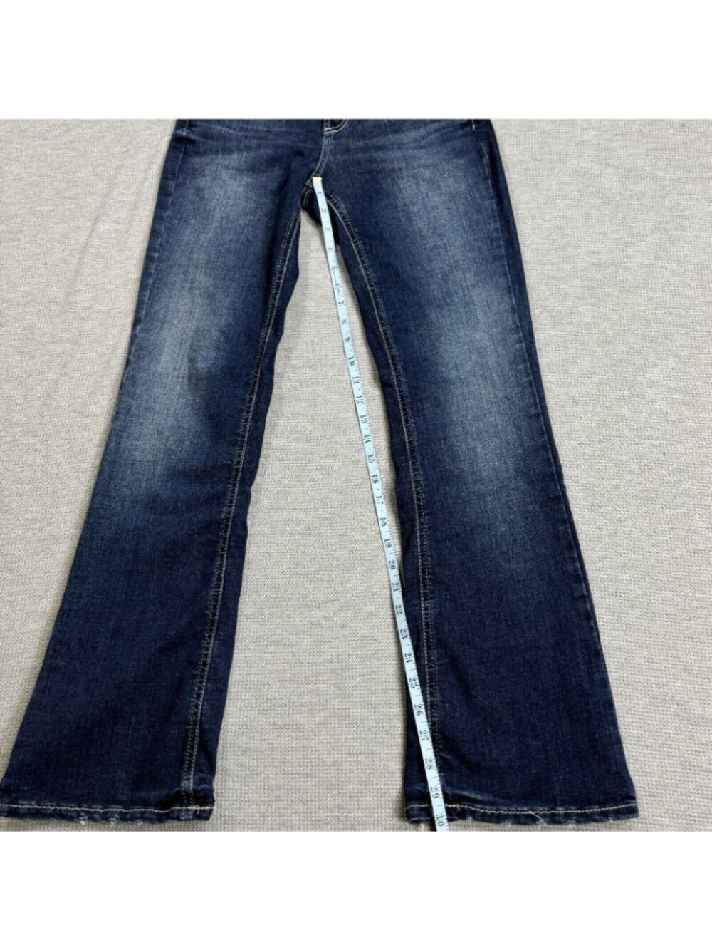 Silver Jeans Suki Womens Size 26W 31L Blue Denim Bootcut Leg Distressed Mid Rise - Picture 11 of 12